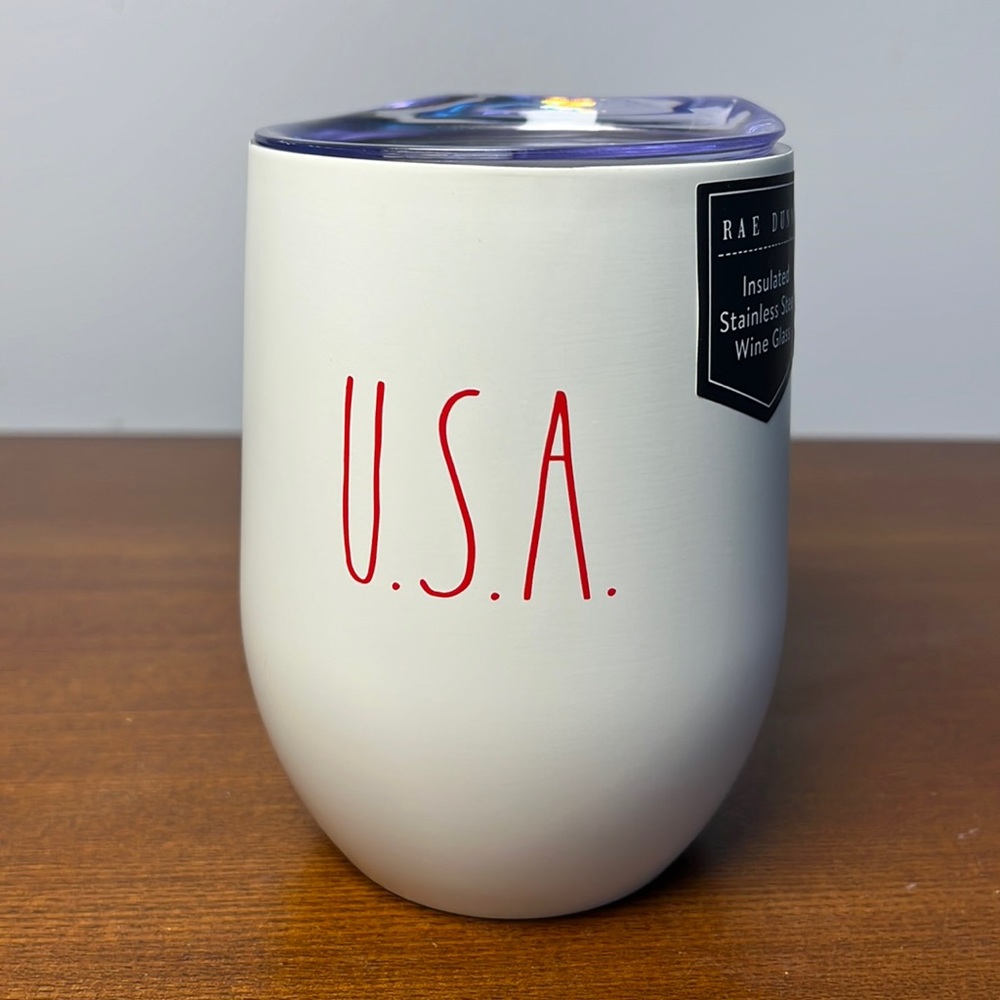 Rae Dunn insulated wine glass